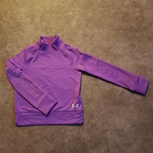 Under Armour Girls' ColdGear Mock-Neck Long-Sleeve T-Shirt